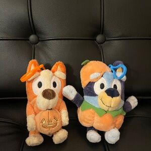Halloween Plush Bluey and Bingo